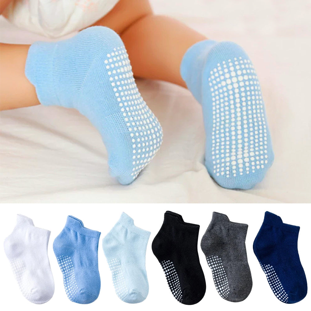 Babysokken 6 Paar Antislip Zacht voor Baby - Mode Vibes