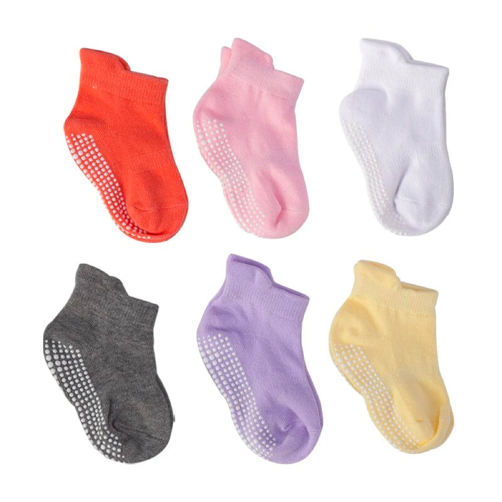 Babysokken 6 Paar Antislip Zacht voor Baby
