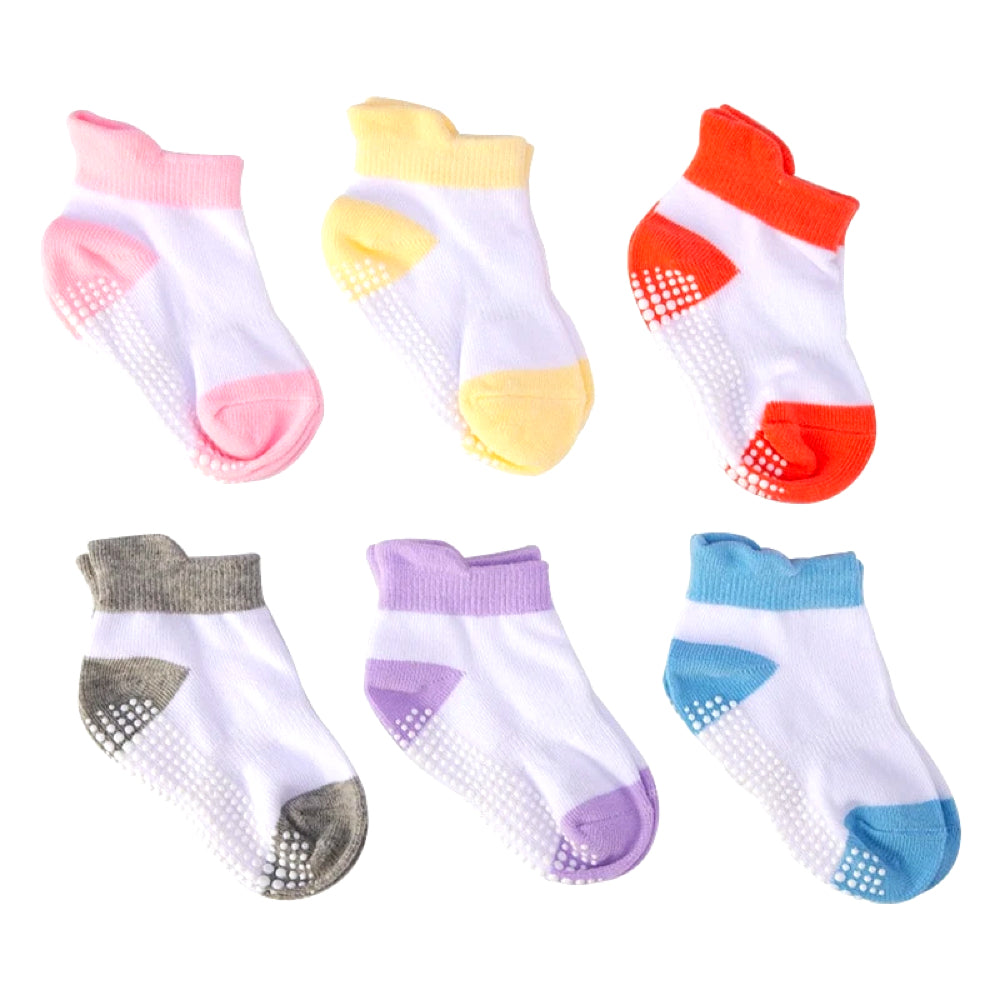 Babysokken 6 Paar Antislip Zacht voor Baby