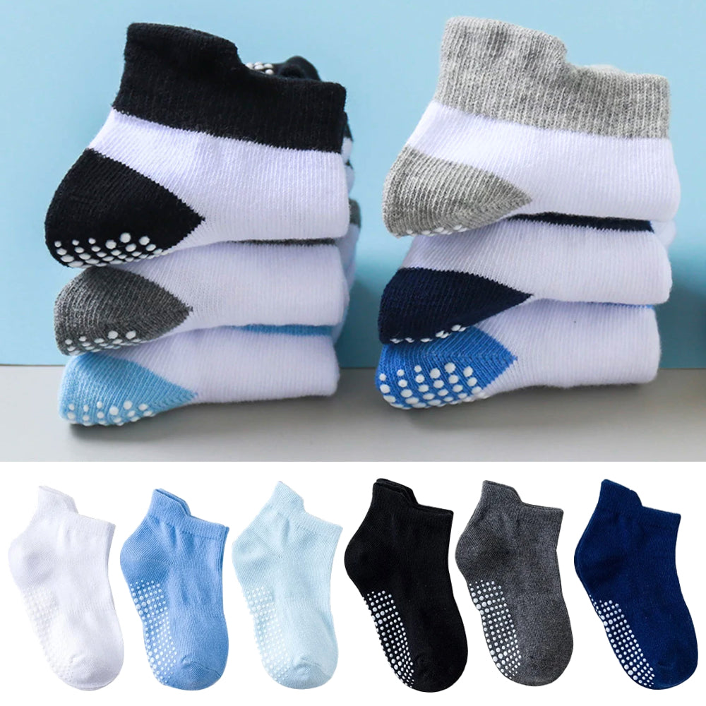 Babysokken 6 Paar Antislip Zacht voor Baby