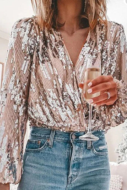 Vrouwelijke Blouse Elegante Glamour Stijl - Mode Vibes