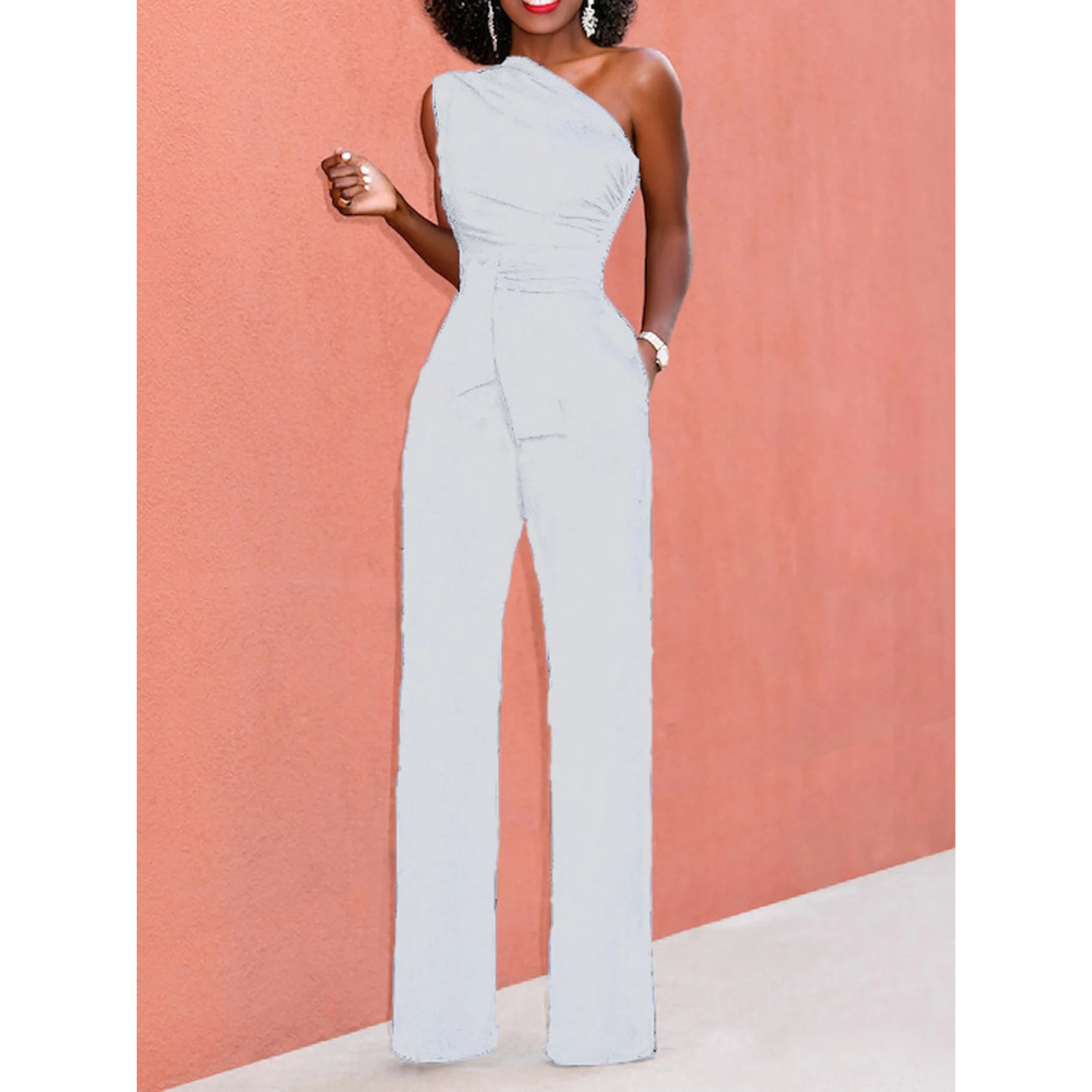 Jumpsuit Korte Mouwen Wijde Broek Zomerjurk - Mode Vibes