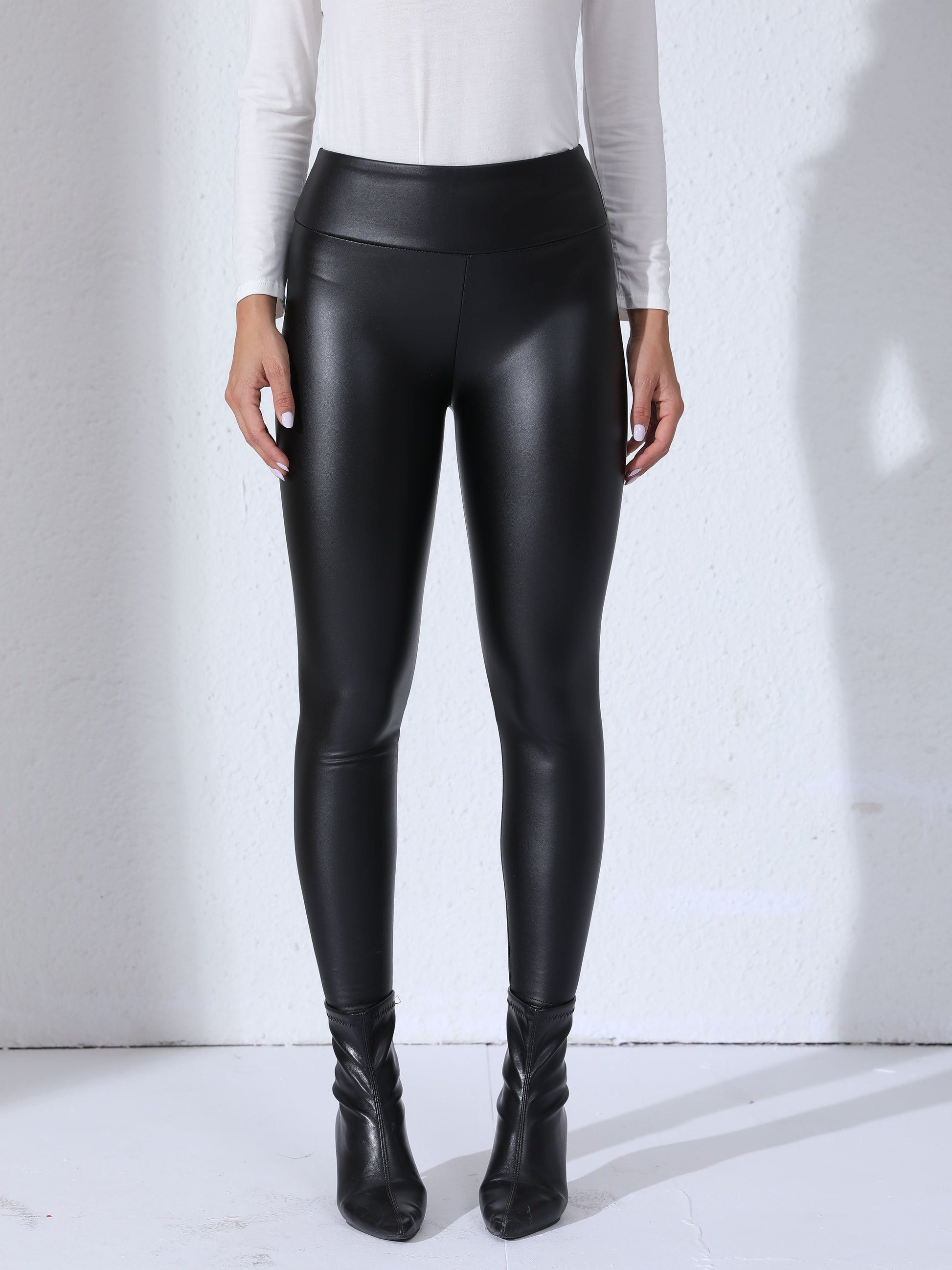 Sportleggings PU Leer Outdoor Trainingsbroek Dames - Mode Vibes