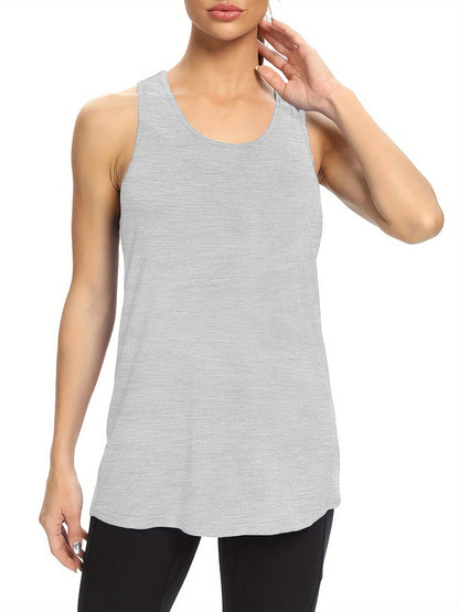 Dames Tanktop Sportief Lang en Comfortabel - Mode Vibes