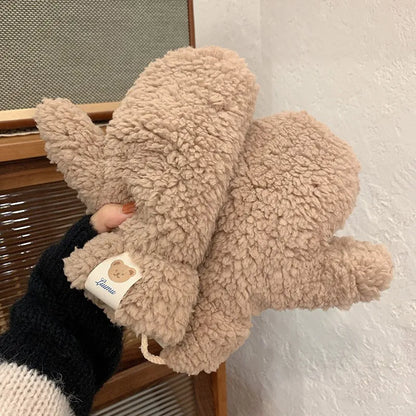 Teddy Wanten Zachte Warme Winterhandschoenen - Mode Vibes