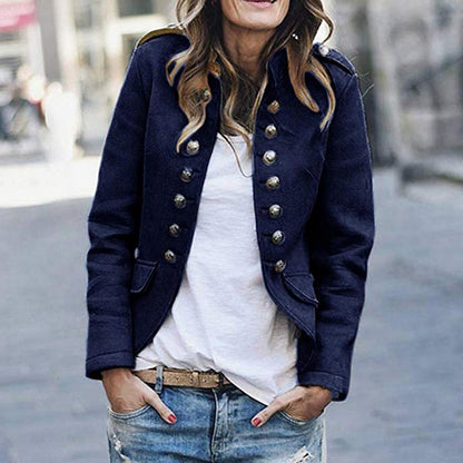 Elegantista Couture damesblazer met opstaande kraag