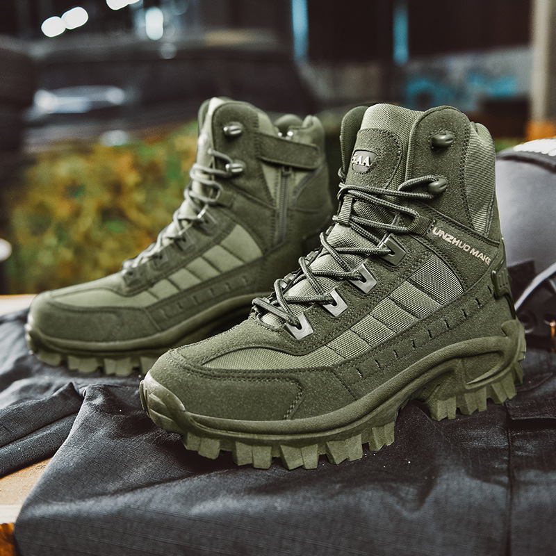 Waterdichte Werklaarzen voor Heren – Outdoor Veiligheidslaarzen met Grip en Comfort