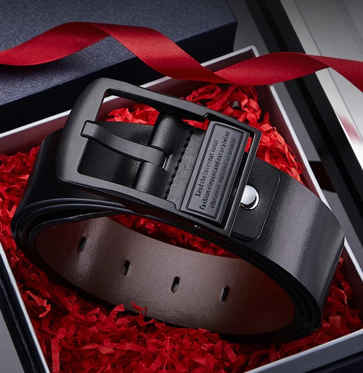 Luxe Leren Herenriem van Hoogwaardig Leer - Mode Vibes