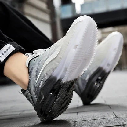 Herensneakers met Kleurverloop Effect Zwart Wit