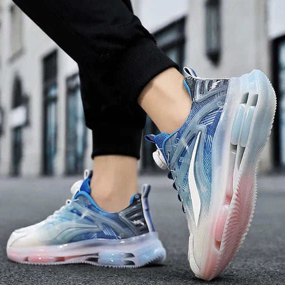 Herensneakers met Kleurverloop Effect Zwart Wit
