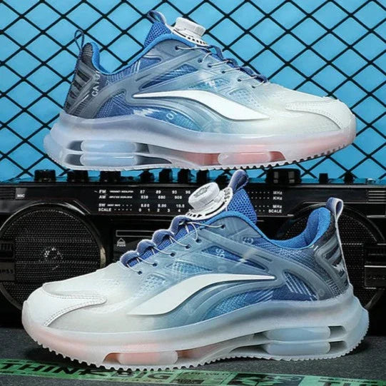 Herensneakers met Kleurverloop Effect Zwart Wit