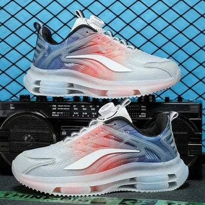 Herensneakers met Kleurverloop Effect Zwart Wit - Mode Vibes