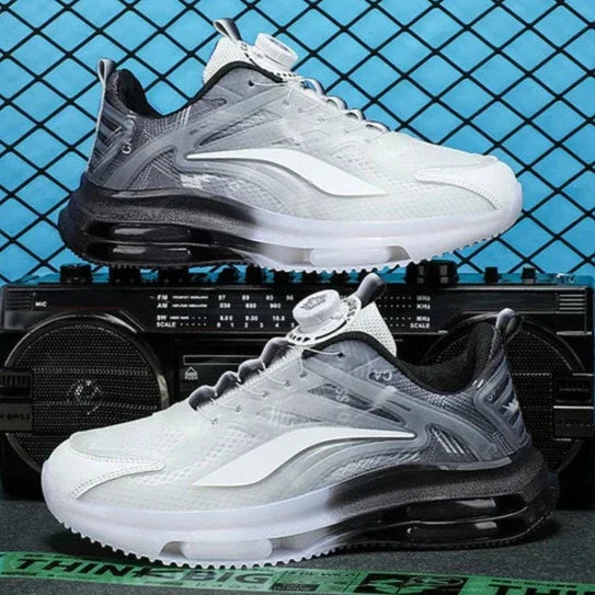 Herensneakers met Kleurverloop Effect Zwart Wit