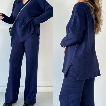 Allegra | Due pezzi in maglia con scollo a V