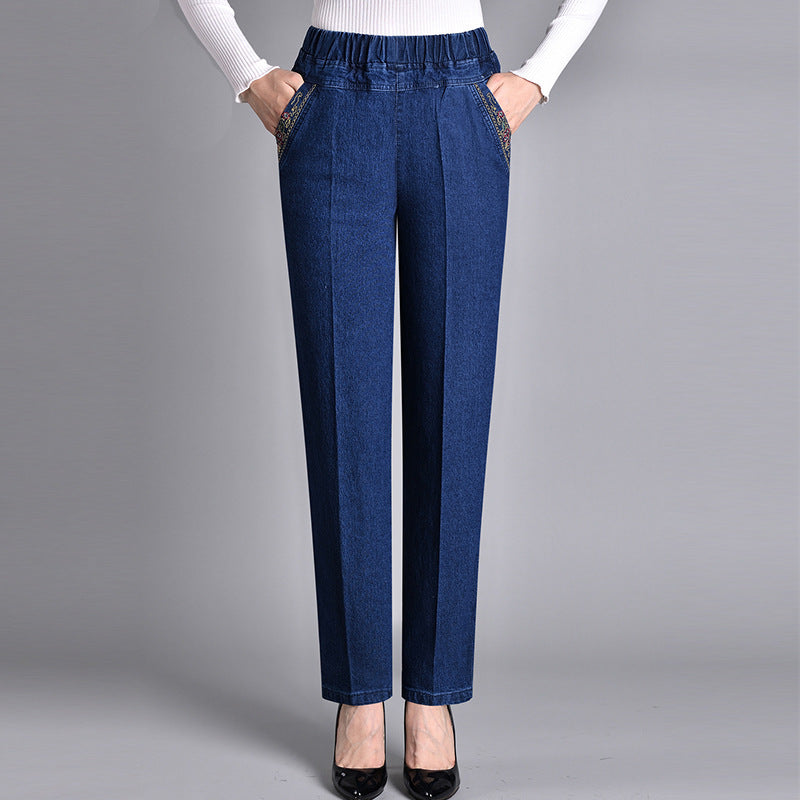 FlexiFit Fashion Jeans met zijzakken en volledig elastische tailleband