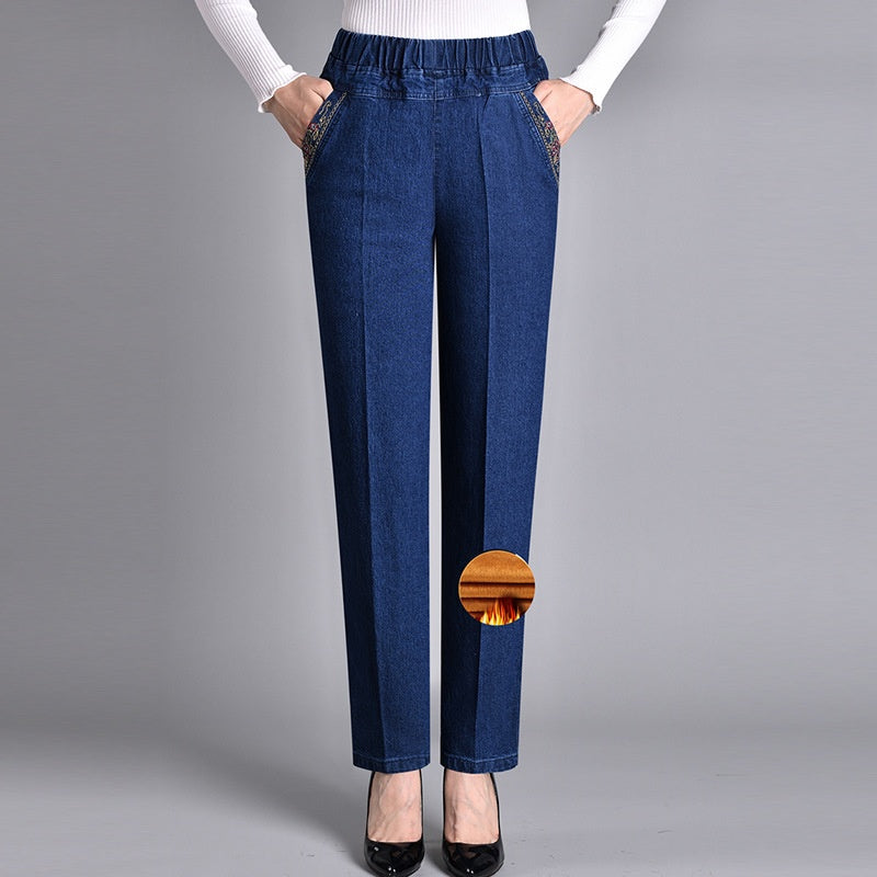 FlexiFit Fashion Jeans met zijzakken en volledig elastische tailleband