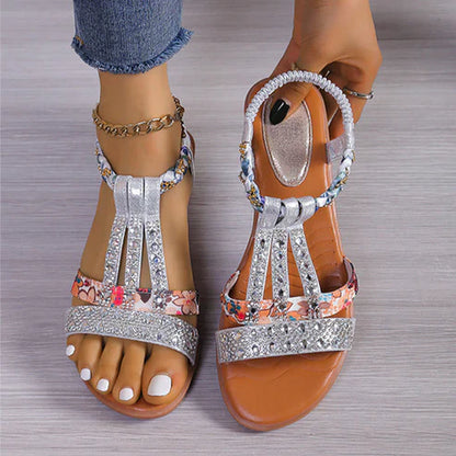 Sandalen met Bergkristallen Glamour Design
