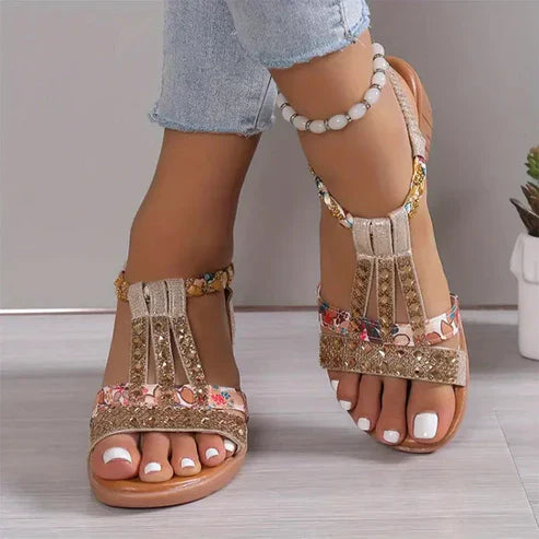 Sandalen met Bergkristallen Glamour Design