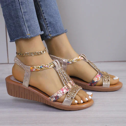 Sandalen met Bergkristallen Glamour Design