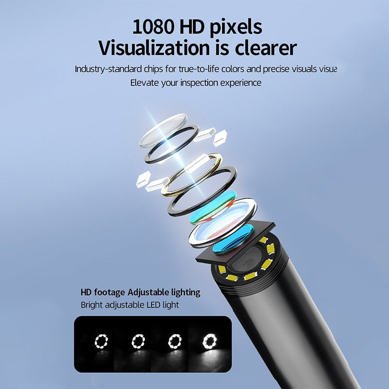 Inspectie-Endoscoop HD met Scherm en LED Verlichting