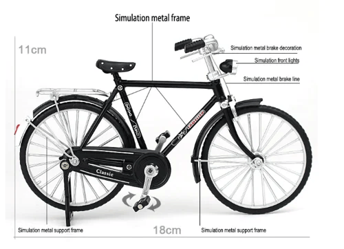 Fietsmodel op Schaal Retro Staal Collectie