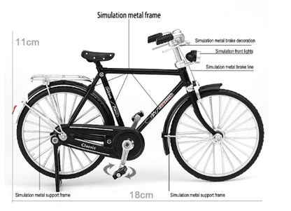 Fietsmodel op Schaal Retro Staal Collectie