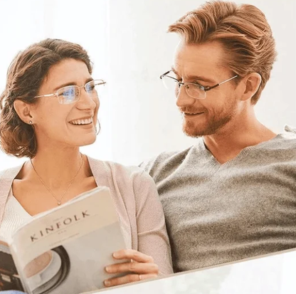 Leesbril met Multifocale Glazen en Anti-Blauwlicht Bescherming