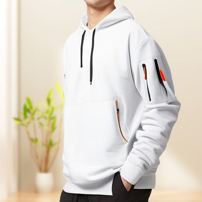 Adriano | Felpa con cappuccio e mezza zip