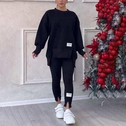 Dames Sweatshirt Set met Legging - Comfortabele Elena Outfit - Mode Vibes