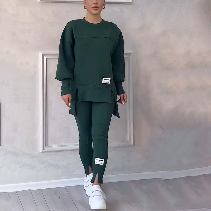 Dames Sweatshirt Set met Legging - Comfortabele Elena Outfit