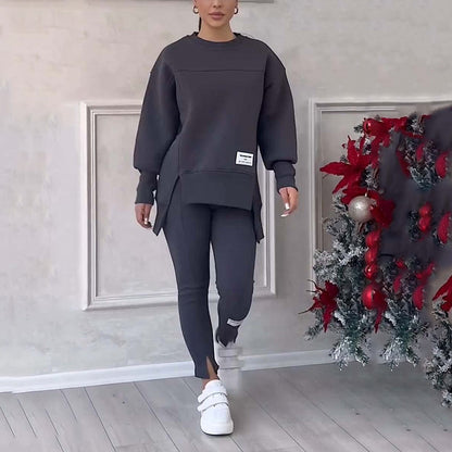 Dames Sweatshirt Set met Legging - Comfortabele Elena Outfit