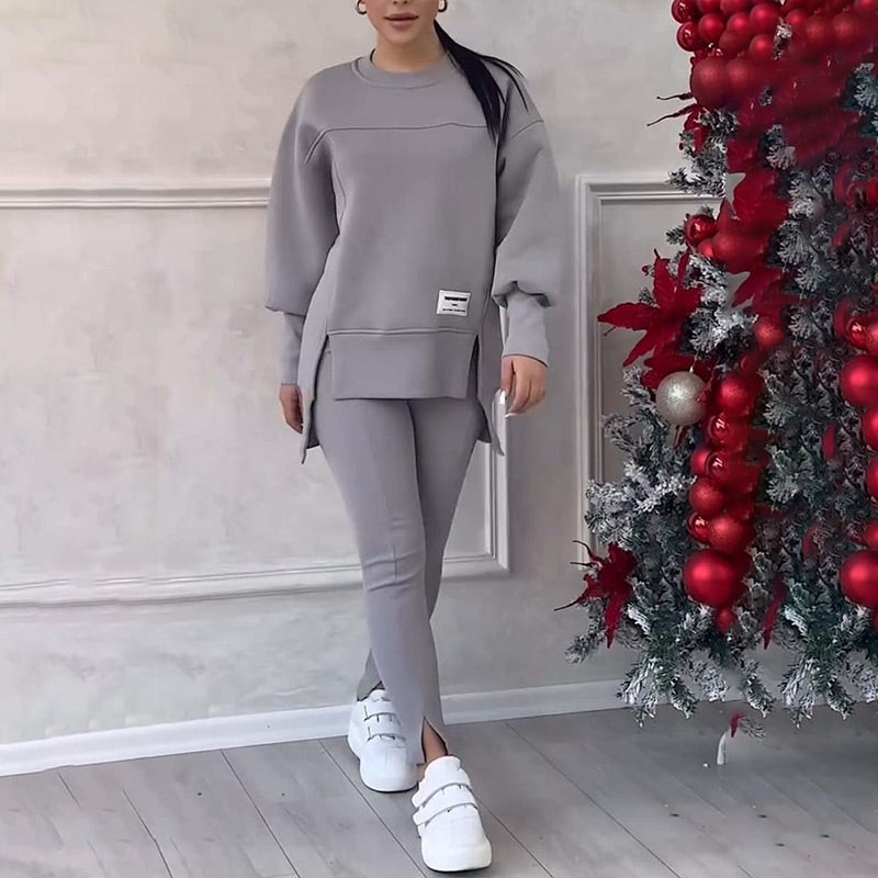 Dames Sweatshirt Set met Legging - Comfortabele Elena Outfit