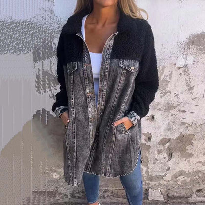 Lidia | Giacca lunga in denim