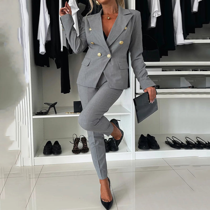 Dames Tailored Power Set Formele Pasvorm - Mode Vibes
