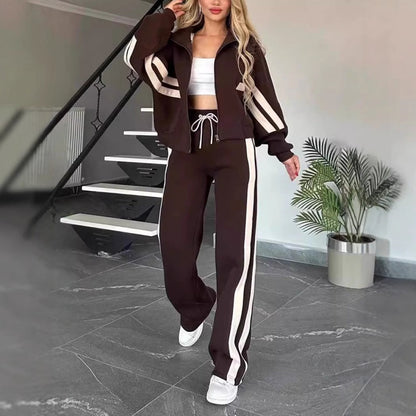 Dames Trainingsset Tweedelig Sportoutfit
