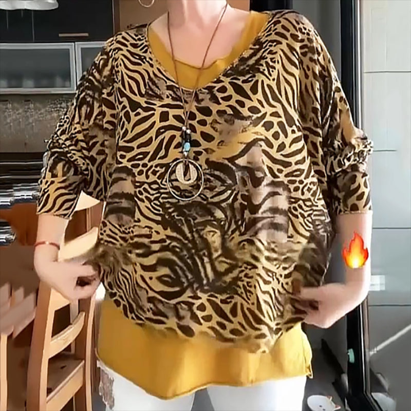 Dames Blouse met Leuke Dierenprint