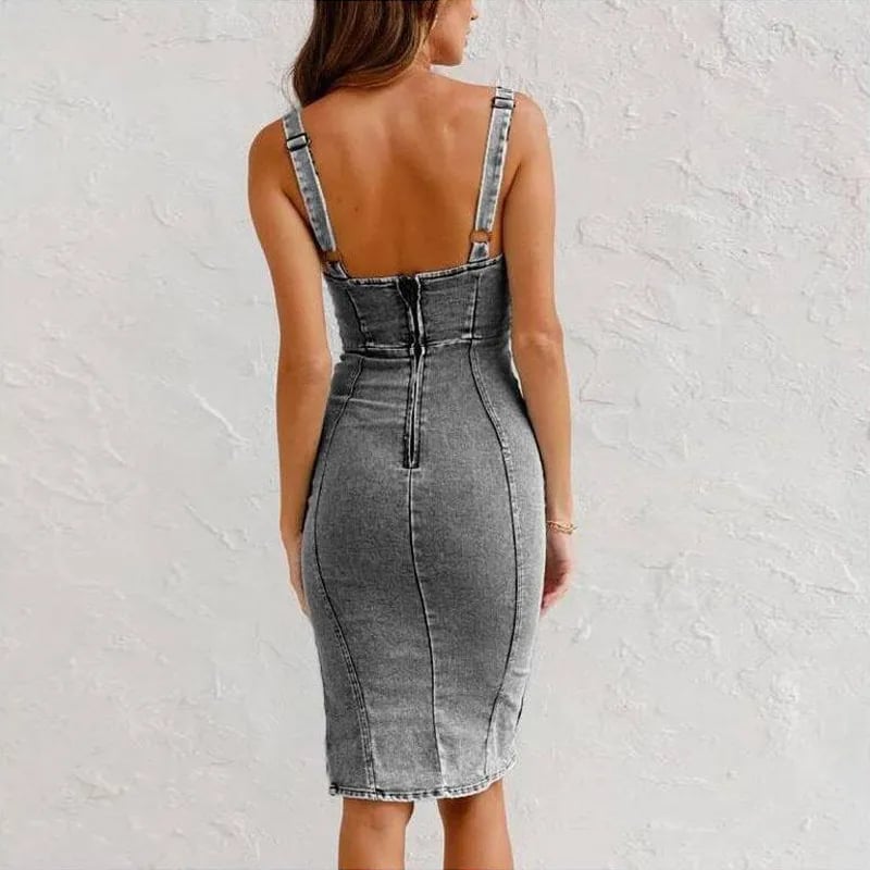 Bianca | Abito a canotta in denim