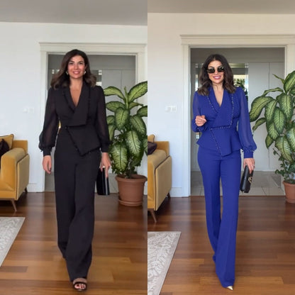 Dames Blazer Set Elegant Klassiek Design