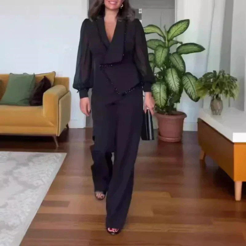 Dames Blazer Set Elegant Klassiek Design