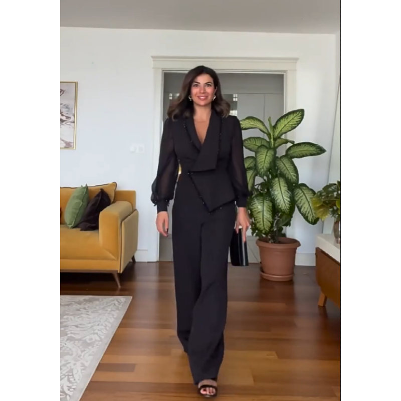 Dames Blazer Set Elegant Klassiek Design
