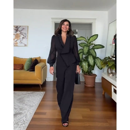 Dames Blazer Set Elegant Klassiek Design