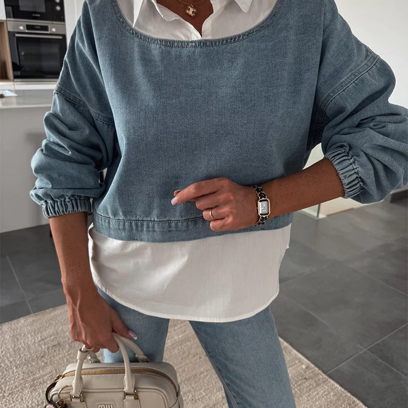 Dames Twee-Delige Set Casual Stijl - Mode Vibes