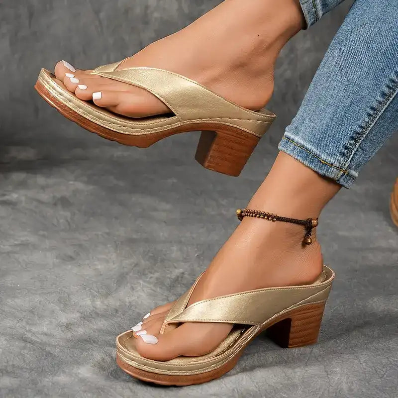Dames Sandalen Blokhak Elegante Relaxte Pasvorm