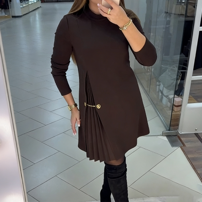 Dames Elegante Jurk Lange Mouw