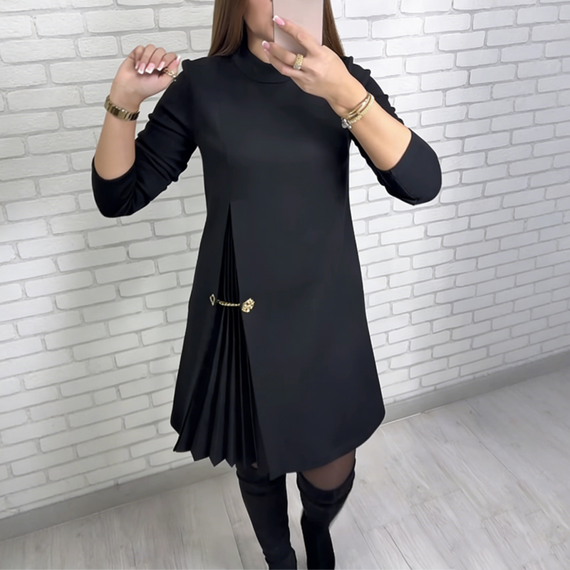 Dames Elegante Jurk Lange Mouw