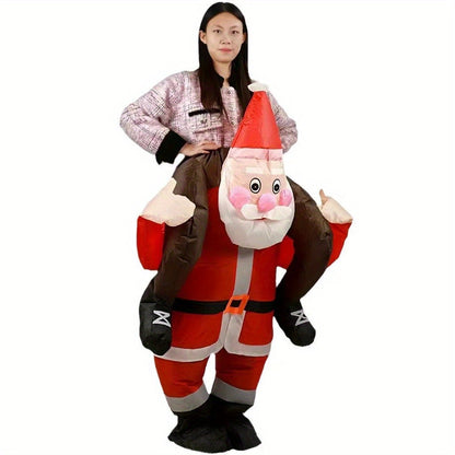 Kerstman Kostuum Opblaasbaar voor Carnaval en Feesten - Mode Vibes