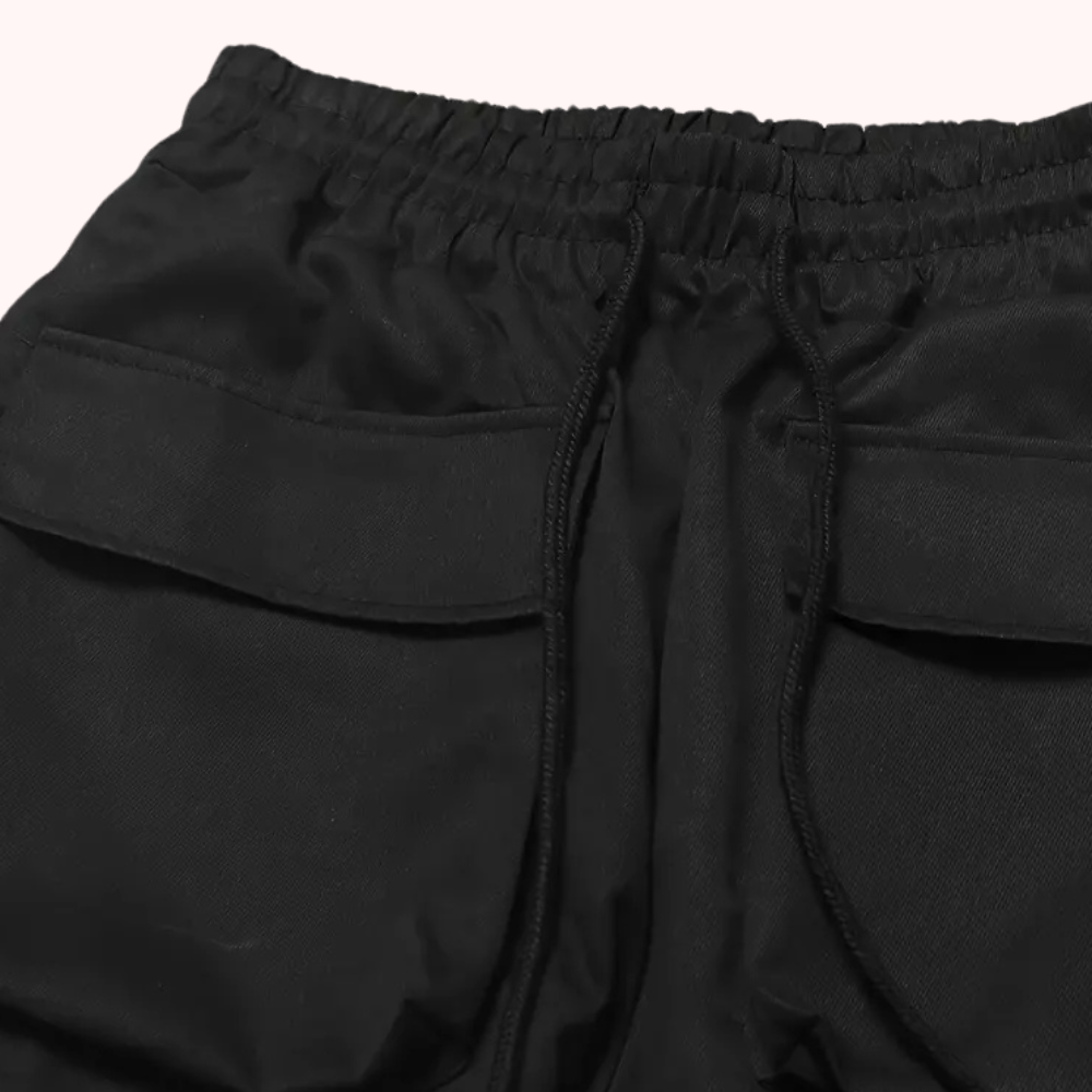 Heren Cargo Broek Comfort Fit Zwart Ryder