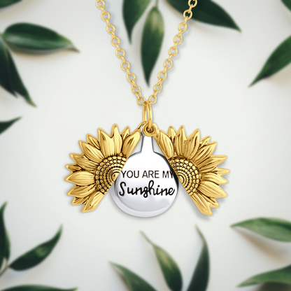 Damesketting Zon Motief Gouden Halsketting
