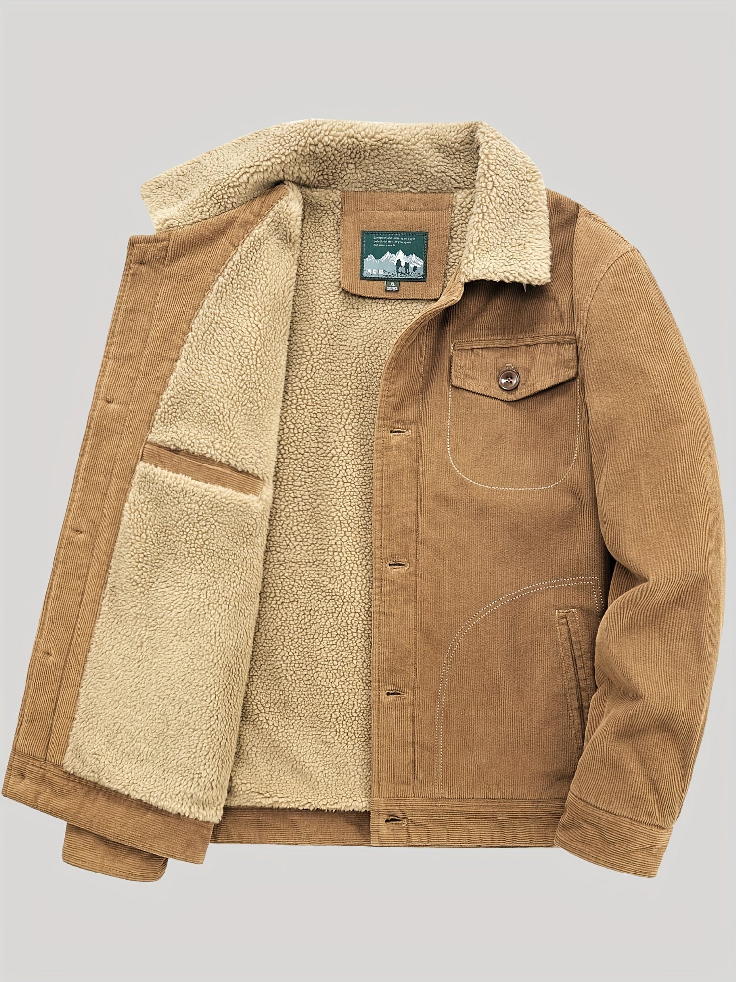 Fleece Knoopjas Heren Warm en Waterdicht - Mode Vibes