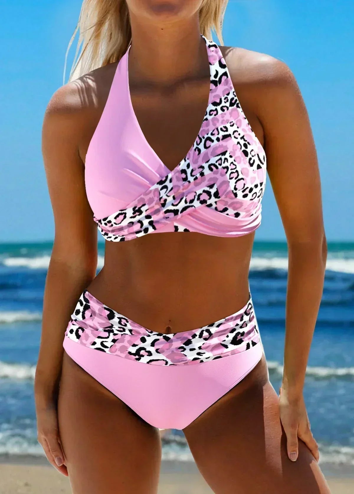 Dames Bikini Met Kruisdetail